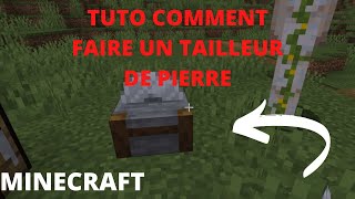 TUTO COMMENT FAIRE fabriqué un TAILLEUR DE PIERRE SUR MINECRAFT tuto débutant [upl. by Kowalski318]