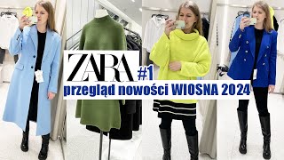 PRZEGLÄ„D WIOSENNYCH NOWOĹšCI ZARA CZ1 TRENDY WIOSNA LATO 2024 I MIERZYMY [upl. by Giffard]