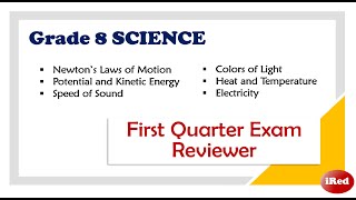 Grade 8 Science First Quarter Exam Reviewer [upl. by Randa]