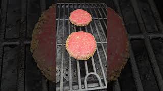 Peppercorn burgers grilling [upl. by Trudnak]