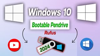 Windows 10 Bootable Usb  Rufus Bootable Usb Windows 10  Windows 10 Bootable Usb Kaise Banaye 2024 [upl. by Nedda33]