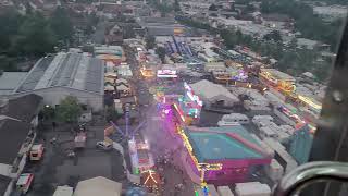 Michelstädter Bienenmarkt 2022 Fahrt mit dem neuen Riesenrad mit Blick über das Fest und die Stadt [upl. by Llehcor]