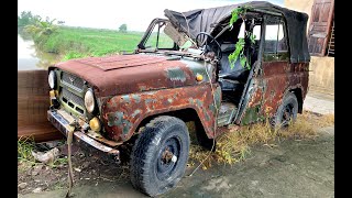 Full restoration ancient UAZ 469  Restoring and repair antique uaz 469 cars [upl. by Hama]