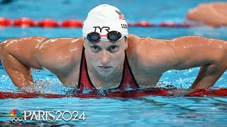 Katie Ledecky eyeing NINTH gold medal after strong 800m freestyle heat  Paris Olympics  NBC Sports [upl. by Tierney]