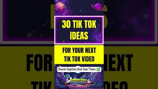 30 TikTok Ideas For TikTok Content in 2025 [upl. by Ssilem]