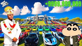 FRANKLIN amp SHINCHAN BECOME MILLIONAIRE EVERYTHING FREE IN GTA V  Pawan GTA [upl. by Atterbury]