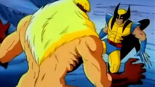 XMEN THE ANIMATED SERIES quotWolverine vs Sabretoothquot Clip 1992 [upl. by Bomke728]