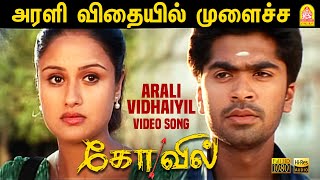 Arali Vidhaiyil  அரளி விதையில்  HD Video Song  Kovil  Simbu  Sonia Agarwal  Harris Jayaraj [upl. by Acirretahs]