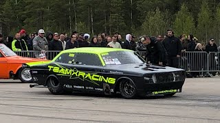 Team X Racing 1400hk Volvo 140 på EDPS Emmaboda 2022 [upl. by Neelie]