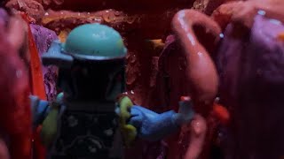 LEGO boba fett escapes the sarlacc pit stop motion [upl. by Aramahs]