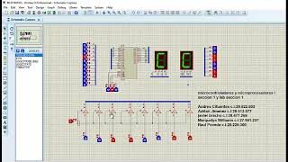 simulacion con memoria ram 6116 en proteus [upl. by Arrac]