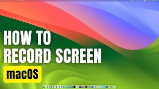 How To Record Screen in macOS [upl. by Acirdna]