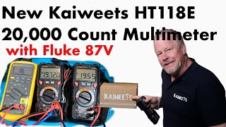 New Kaiweets 20k count HT118E Multimeter  deep dive with a Fluke 87V and the Hobotest HT118A [upl. by Berkie]