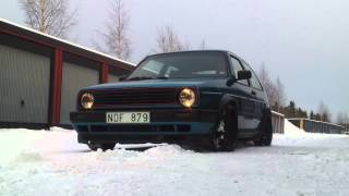 Mk2 Vr6 Turbo midwinter warmup [upl. by Akenn]