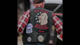 Veteran Biker Grandpa and his vest biker patches [upl. by Nyloc]