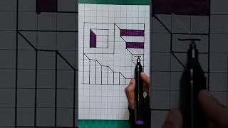 Hole in paper 3d realistic drawing  step by step for beginners jkr360 [upl. by Eeralav138]