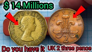 Most Top 15 UK Gold Coins  Three Pence amp 2 New Pence Coins Worth Big Money [upl. by Ilojna556]