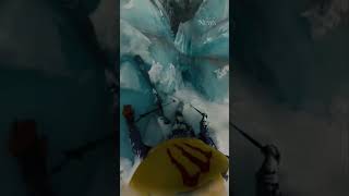 The terrifying moment a skier falls into a glacier crevasse [upl. by Iver618]