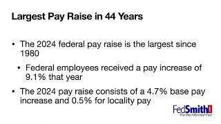 2024 Federal Pay Raise [upl. by Urquhart]