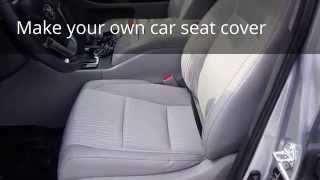 How to make your own car seat cover  Part 1 of 2 [upl. by Koa]