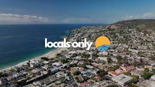 Aerial View of Laguna Beach High School to Downtown Laguna Beach [upl. by Petrina]