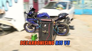 Decarbonising R15 V3  Power and Mileage increased [upl. by Omora]