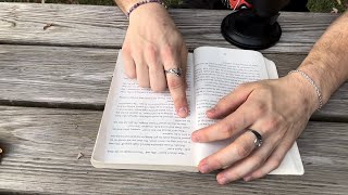 ASMR Reading for you outside inaudible and audible [upl. by Rebmac]