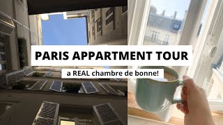 Paris Room Tour What a REAL chambre de bonne looks like [upl. by Dnarb231]