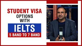 Watch Student Visa Options with IELTS  5 Band to 7 Band [upl. by Benedicto]