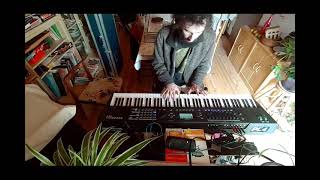 Using the Kurzweil PC4 as a multitrack live looper and Rhodes solo [upl. by Ahsinuq]