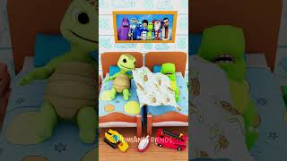 Who Gets the Blanket 🛏️🐢🦖 funny shorts [upl. by Asante729]