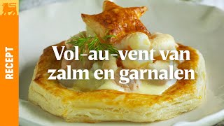 Volauvent van zalm en garnalen [upl. by Aynatal]