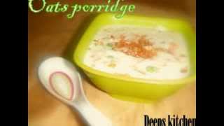 Oats kanji Recipe in tamil ஓட்ஸ் கஞ்சி DeepsTamilKitchen Recipe22 [upl. by Eceer]