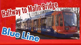 Halfway to Malin Bridge  FULL JOURNEY  Sheffield Supertram Blue Route via Cathedral [upl. by Swigart]