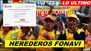 EXCELENTE NOTICIA FONAVI TODOS LOS HEREDEROS DE FONAVISTAS PODRAN COBRAR EL PAGO PARCIAL [upl. by Ibloc654]