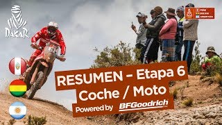 Resumen  CocheMoto  Etapa 6 Arequipa  La Paz  Dakar 2018 [upl. by Martz]