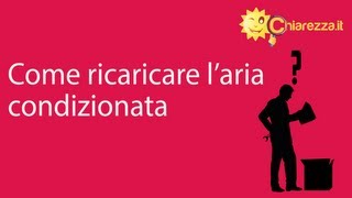 Come ricaricare laria condizionata  Consigli di Chiarezzait [upl. by Oba]