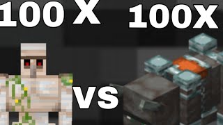 100 iron golem Vs 101 Ravager [upl. by Nabal]