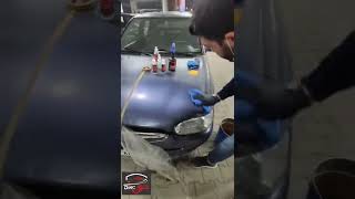 Dincmax Varnish Remover Spray BeforeAfter Video  Black Car [upl. by Lattimer]