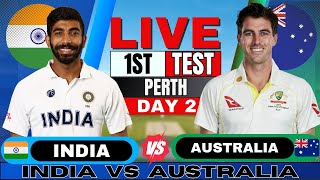 IND vs AUS Test India vs Australia 1st Test live  Live Score amp Commentary  IND vs AUS last hour [upl. by Chlo]