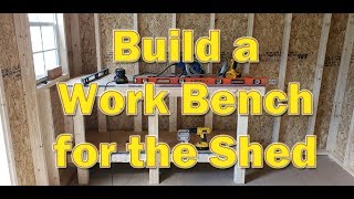 DIY Easy Work Bench for the Shed [upl. by Llemij2]