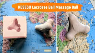 KESESU Lacrosse Ball Massage Ball Fasciitis Muscle Ball Plantar Fasciitis Relief Back Massage [upl. by Eizzik]