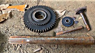 Gearbox Parts Manufacturing from Raw Materials wood chipper machine Metalworking Design Fabrication [upl. by Rianna]