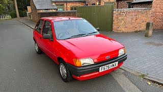 Ford Fiesta Popular MK3 Walkaround BASE SPEC 1989 [upl. by Ahseekan185]