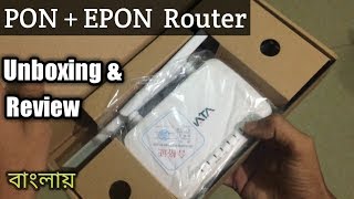 PON EPON ONU 1GEWiFi CData Router unboxing and review Bangla YouTube TecH BD [upl. by Adhamh892]