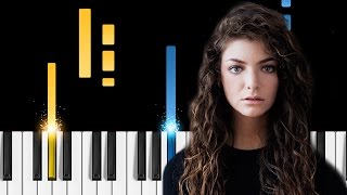 Lorde  Liability  Piano Tutorial [upl. by Kreegar]