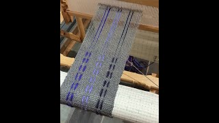 Rigid Heddle loom  Weaving a Supplemental Warp [upl. by Dazhehs]