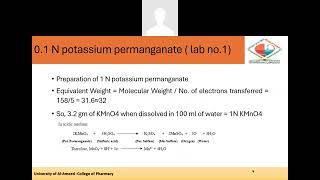 hydrogen peroxide assay by permanganometry  experiment 2 [upl. by Montana]