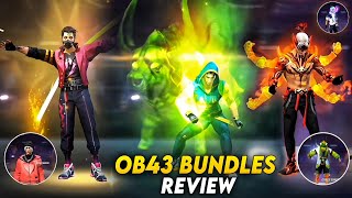 OB43 ALL BUNDLE REVIEW FREE FIRE l FREE FIRE NEW EVENT l FF NEW EVENT l DIVIDED GAMER [upl. by Fagan275]