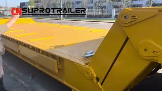 After Loading  Folding Gooseneck Trailer Operation Teaching Video [upl. by Baese136]